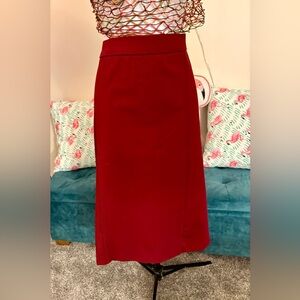 Eloquii Deep Red Maxi Skirt